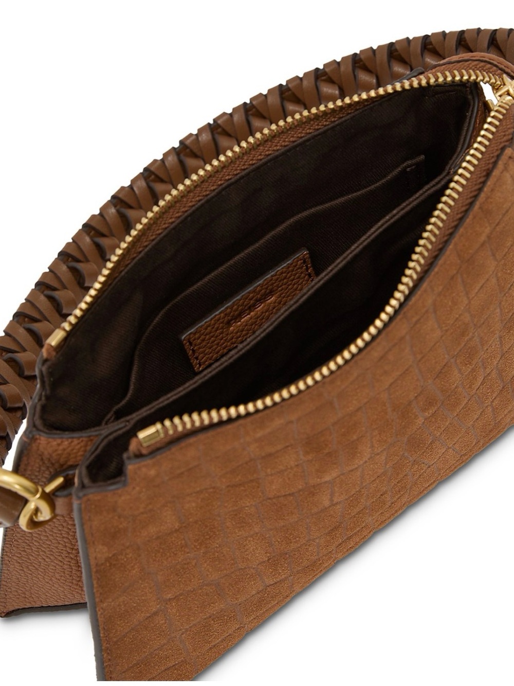REISS Women’s Suede & Leather Shoulder Bag - Picture 3 of 11